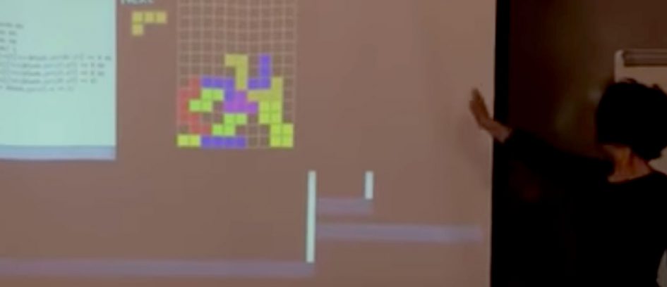 Sport Tetris Kinect interactivas Medialab Prado